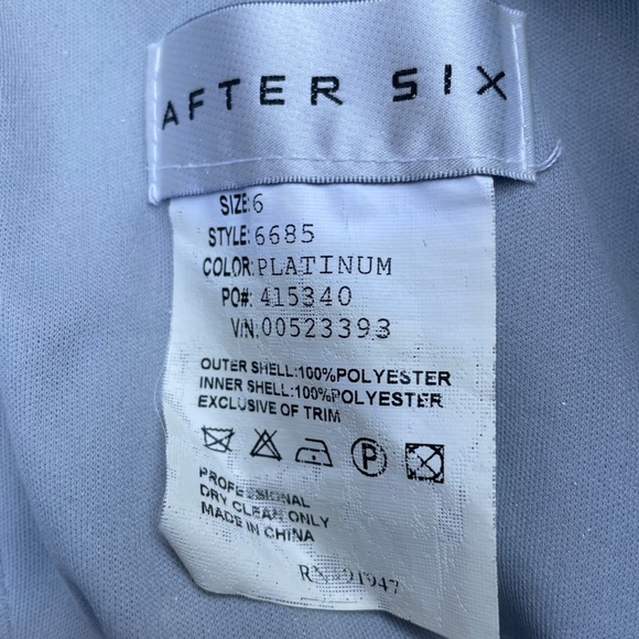 Light Blue/Gray Strapless Dress (Women Size 6) - Picture 12 of 12